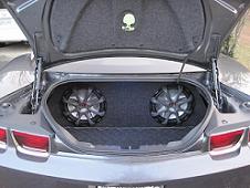 2010-2011 Camaro Trunk Rear Fire Dual Premium Subwoofer Box  *Best Seller*