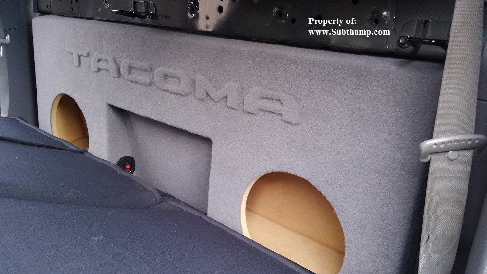 2005-2015 Toyota Tacoma Double Cab Dual 10 with Amp Space Subwoofer Box