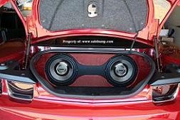 2012-2015 Camaro Trunk Dual Subwoofer Box Two-Tone Vinyl Sub Box 