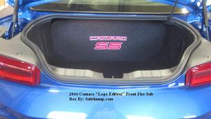 *New" 2016 Camaro LT/LS/SS Dual 10/12 Front Fire Logo Edition Subwoofer Box 