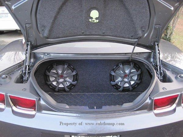 2010-2011 Camaro Trunk Rear Fire Dual Premium Subwoofer Box  *Best Seller*