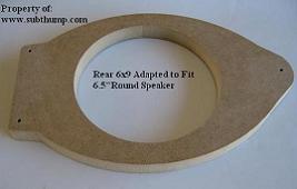 2010 & Up Camaro Rear 6x9 To Round Adapter Plates (pair)