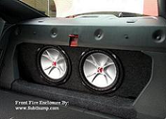2010-2011 Camaro Front Firing Dual Subwoofer Box    