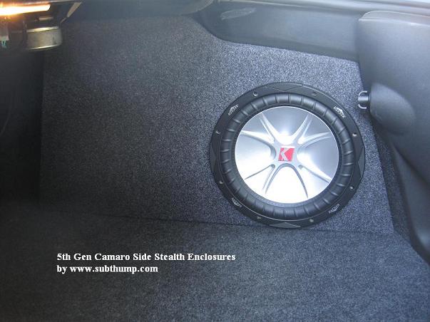 2010-2015 Camaro 10" Drop-In Passenger Side Stealth Enclosure
