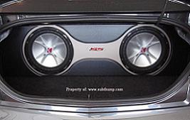 2010-2011 Camaro Trunk Dual Subwoofer Box  Two-Tone Vinyl Sub Box