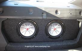 2012-2015 Camaro Front Firing Dual Subwoofer Box   