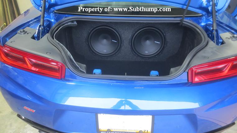 *New* 2016-2024 Camaro LT/LS/SS/ZL1 Dual 10/12 Rear Fire Subwoofer Box