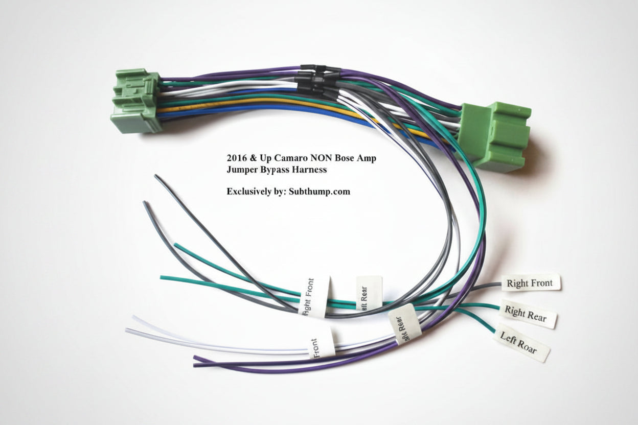 *New* 2016-2024 Camaro Non Bose Plug N Play Amp Integration Harness