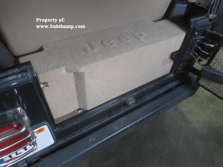 1987-2006 Jeep Wrangler Sinlge 12 Front Fire Sub Enclosure