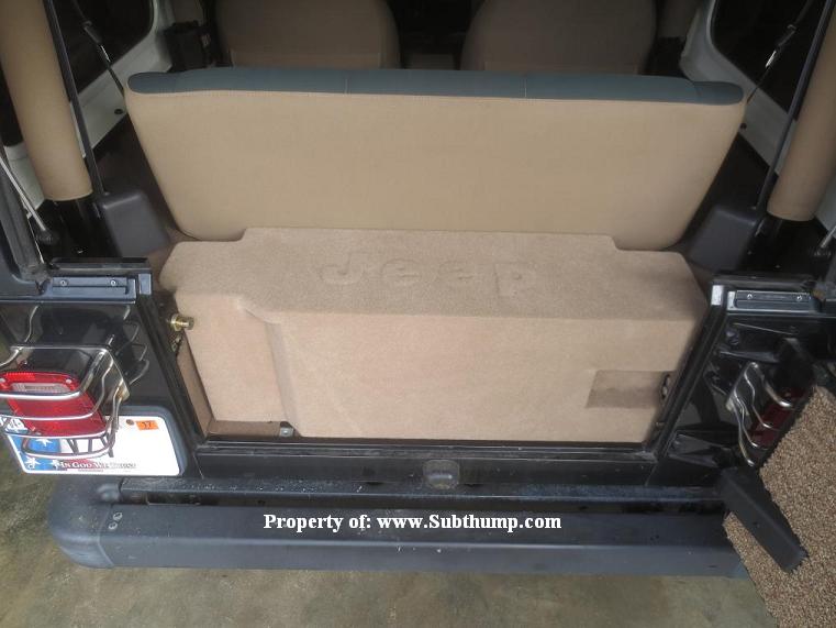1987-2006 Jeep Wrangler Sinlge 12 Front Fire Sub Enclosure