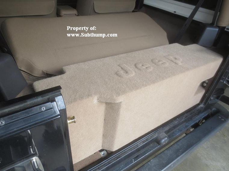 1987-2006 Jeep Wrangler Sinlge 12 Front Fire Sub Enclosure
