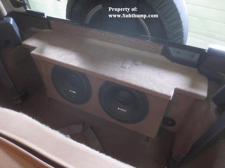 1987-2006 Jeep Wrangler Dual 10  Front Fire Sub Enclosure  *New*