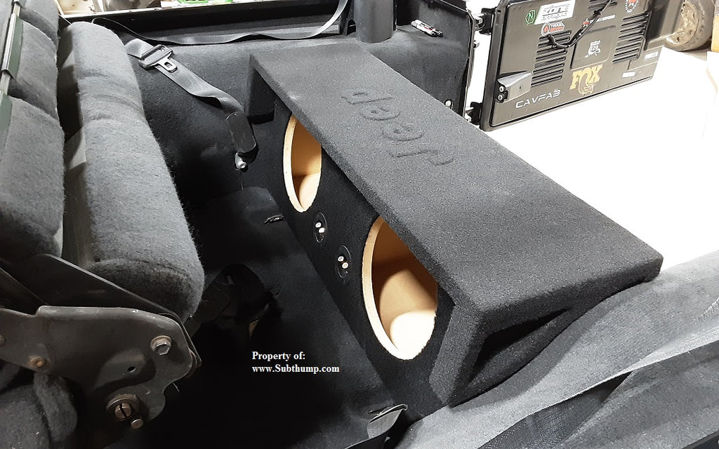 2004-2006 Jeep Wrangler LJ Unlimited Dual 10  Front Fire Sub Enclosure  *New*