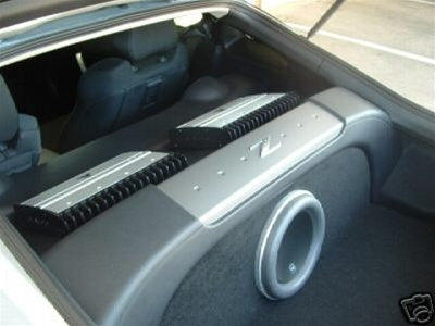 2003-08 Nissan 350Z 1-10" With Amp Rack Subwoofer Enclosure