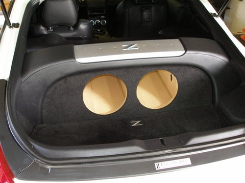 2003-08 Nissan 350z 2-10" With Amp Rack Subwoofer Enclosure