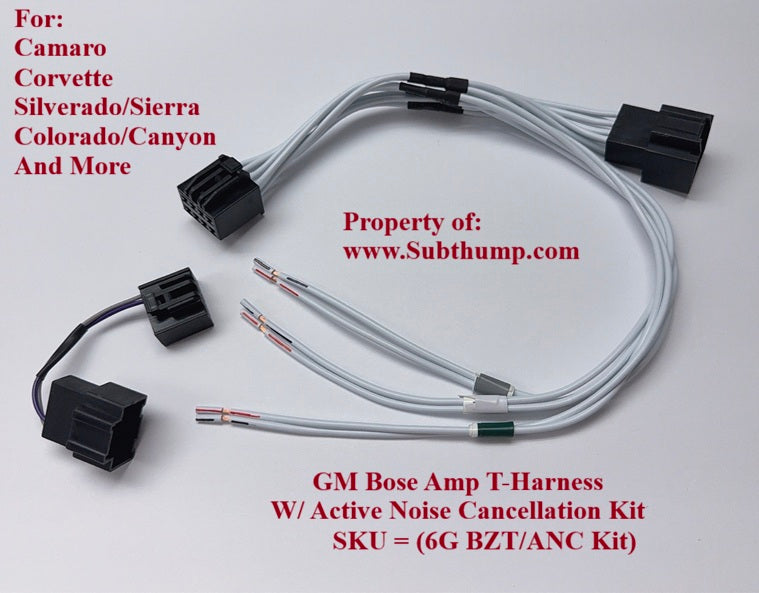 2019-2026 Silverado/Sierra With BOSE Plug N Play T-Harness And ANC Defeat Harness Kit