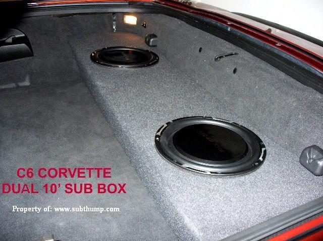 C6 Corvette Coupe/Z06 Dual 10/12  Upfire Sub Enclosure 