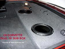 C6 Corvette Coupe/Z06 Dual 10/12  Upfire Sub Enclosure 