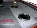 C6 Corvette Convertible Dual 10 Upfire Sub Enclosure
