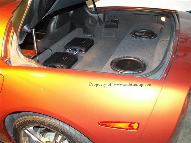 C6 Corvette Convertible Dual 10 Upfire Sub Enclosure
