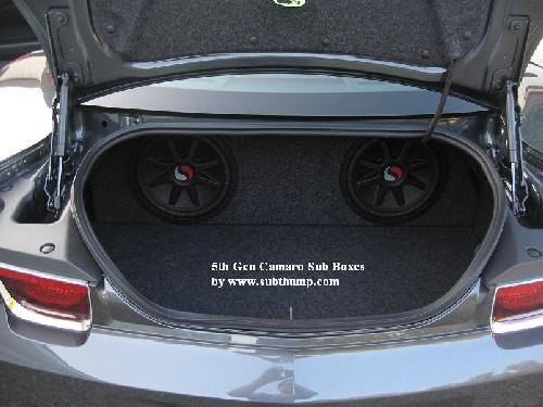 2012-2015 Camaro LT/LS/SS/ZL1 Trunk Dual Premium Subwoofer Box *Best Seller*
