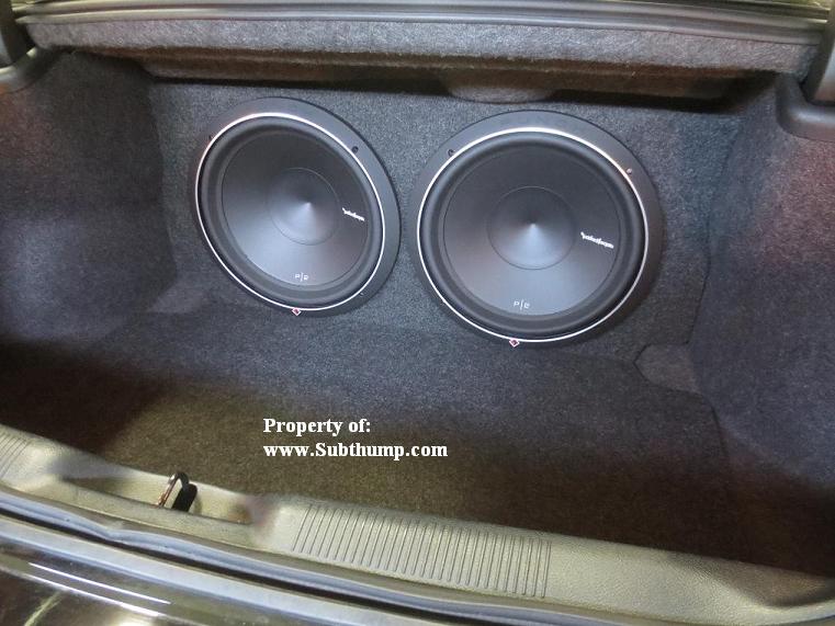2011-2019 Chrysler 300 Dual 15 Subwoofer Enclosure