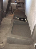 2007-2013 GM Crew Cab Single Downfire Box With Amp Shelf And Cubby Storage