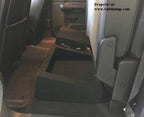2007-2013 GM Crew Cab Single Downfire Box With Amp Shelf And Cubby Storage