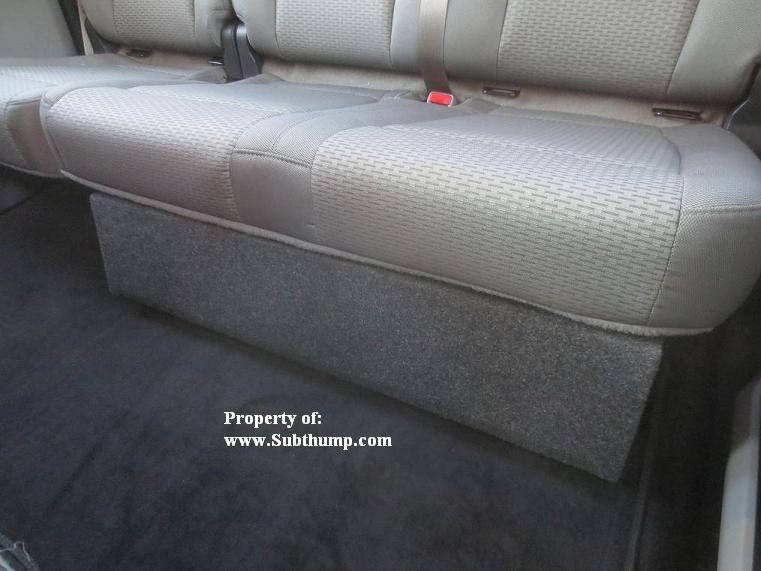2009-2014 F150 Supercrew Single Downfire Subwoofer Enclosure 