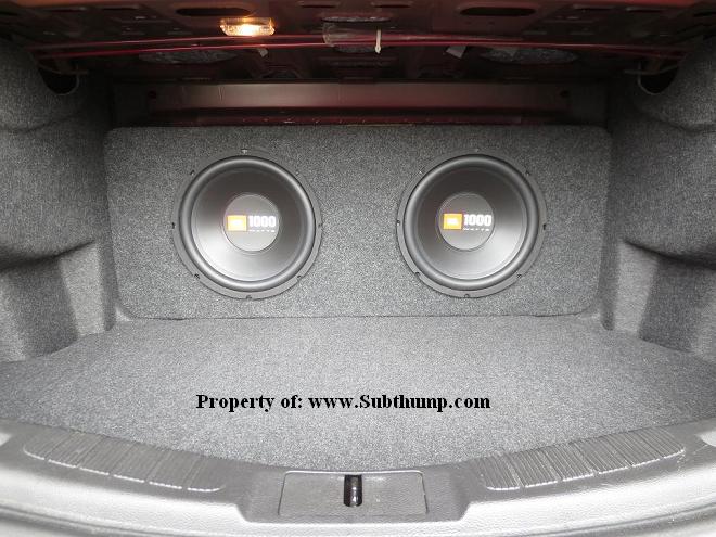 2013-2020 Ford Fusion Dual 10/12 Subwoofer box