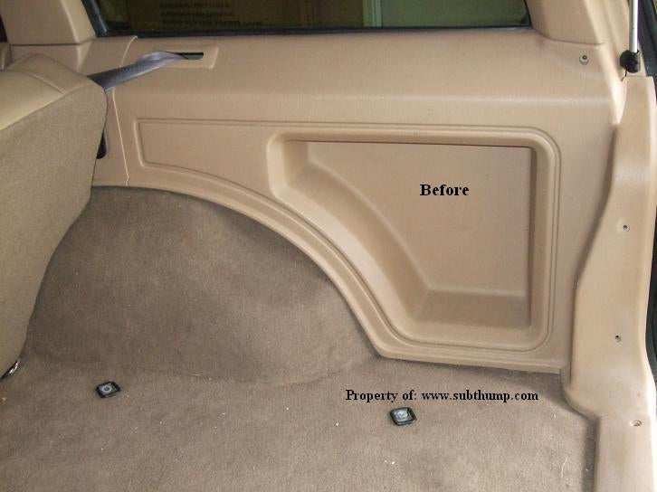 84-01 Jeep Cherokee XJ Cargo 10" Stealth Enclosure *Best Seller*