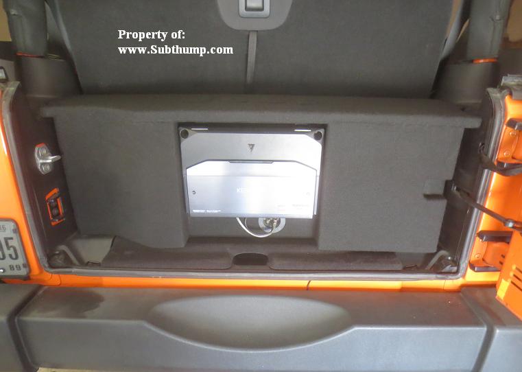 2007-2018 Jeep Wrangler Front Fire Sub Enclosure w/Amp Shelf *Best Seller*