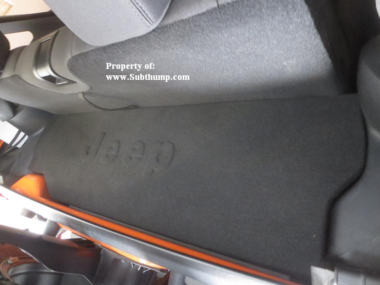 *New* 2007-2018 Jeep Wrangler Single 12 Front Fire Sub Enclosure w/Amp Shelf Vented