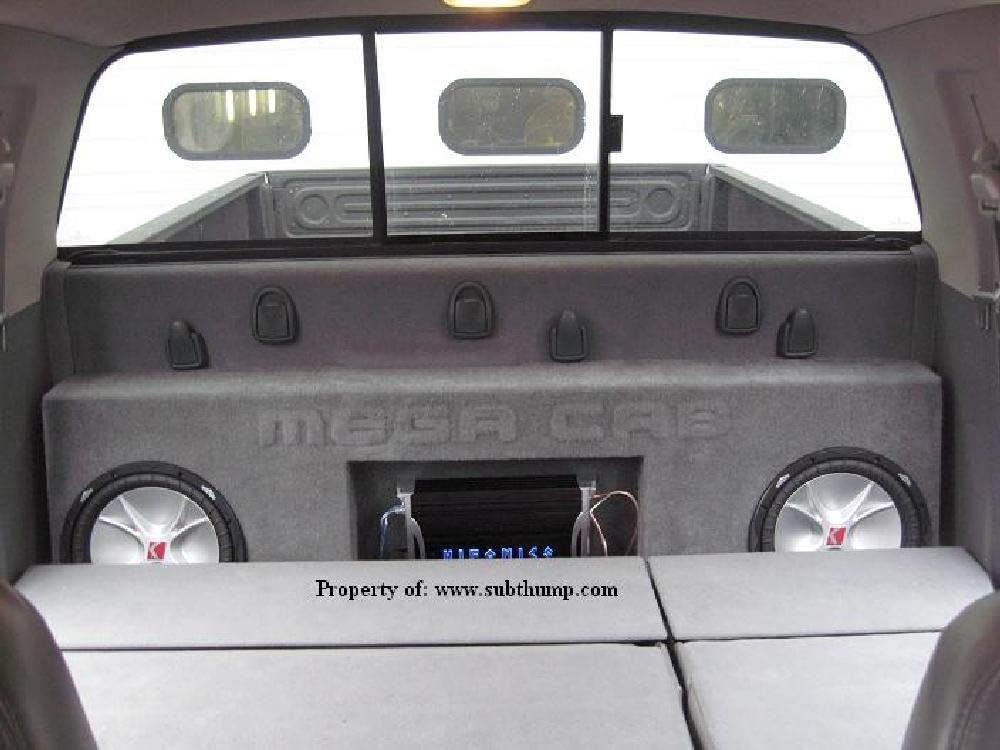 2006-2026 Dodge Ram Mega Cab Dual Sub Box With Amp Space