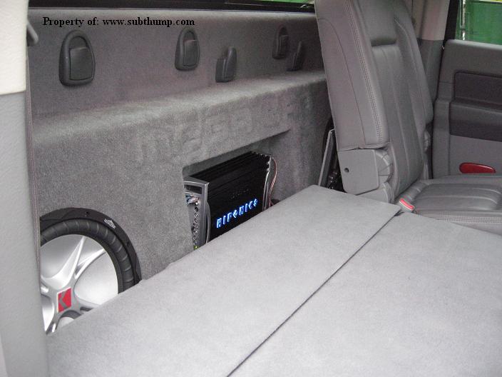2006-2023 Dodge Ram Mega Cab Dual Sub Box With Amp Space Deep Heavy Duty