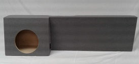 2006-2023 Dodge Ram Mega Cab Single 10/12 Subwoofer Box with Amp Shelf Full Width