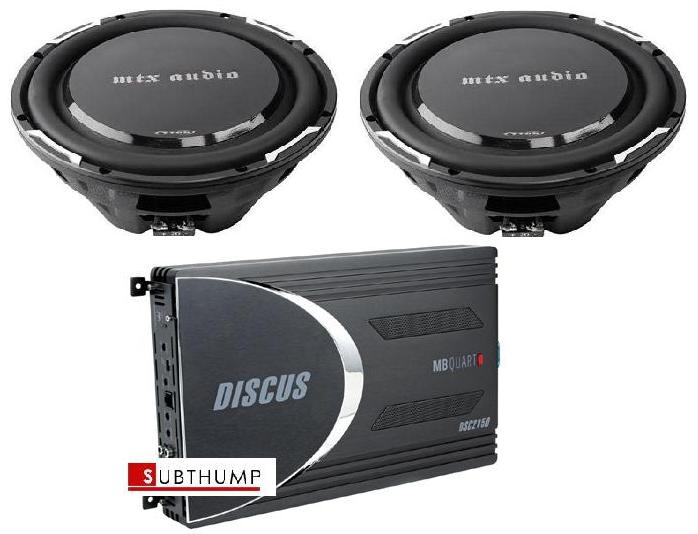 (2) 12" MTX Slim Subs AND (1) MB Quart DSC2150 Amp  