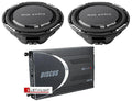 (2) 10"MTX Slim Subs AND (1) MB Quart DSC2150 Amp 