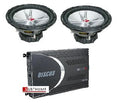 (2) 10" Kicker CVR dual 4ohm Subs AND (1) MB Quart DSC2150 Amp