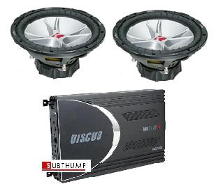 (2) 10" Kicker CVR dual 4ohm Subs AND (1) MB Quart DSC2150 Amp