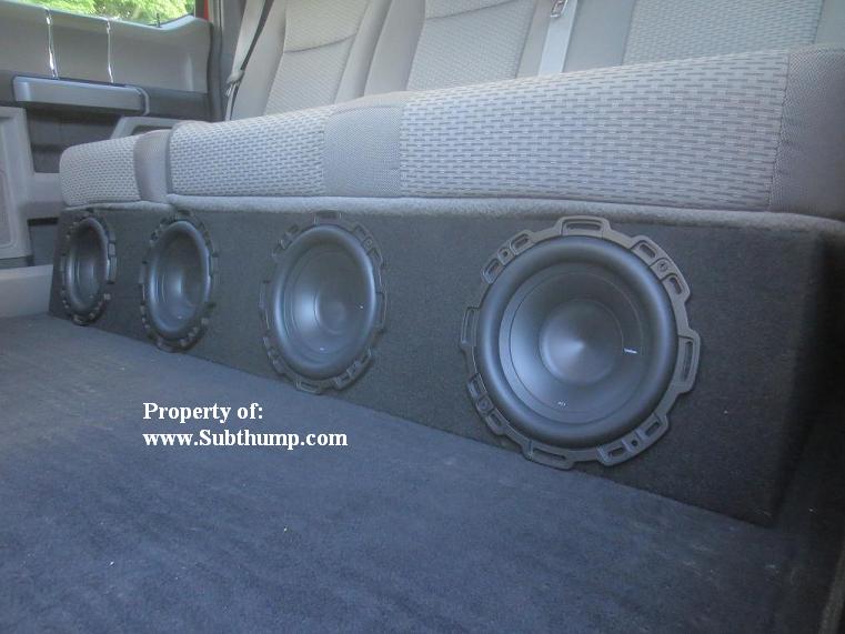 2015-2020 F150 Supercrew Quad 8 Front Fire Subwoofer Enclosure *New*  