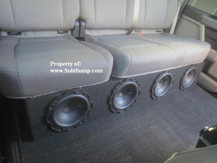 2009-2014  F150 Supercrew Quad 8 Front Fire Subwoofer Enclosure *New* 