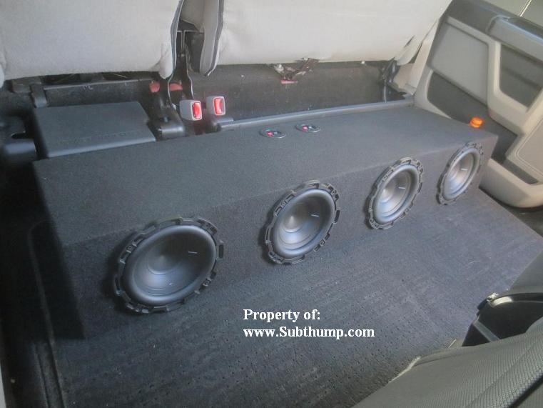 2009-2014  F150 Supercrew Quad 8 Front Fire Subwoofer Enclosure *New*