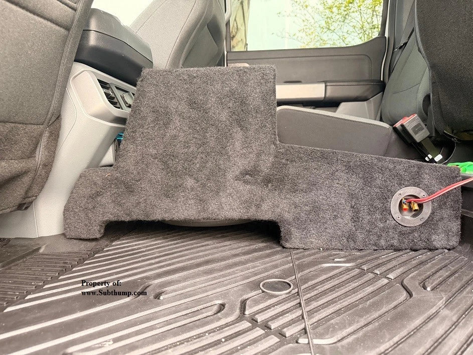 2021-2025 F150 Supercrew Rear Console Downfire Subwoofer Enclosure