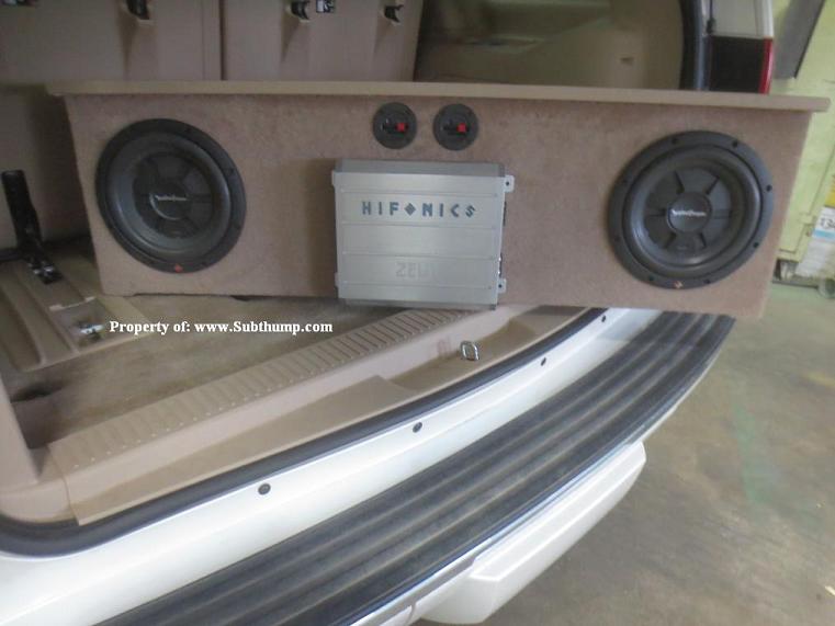 2007-2013 Tahoe/Yukon/Escalade Front Fire Subwoofer Box *New*