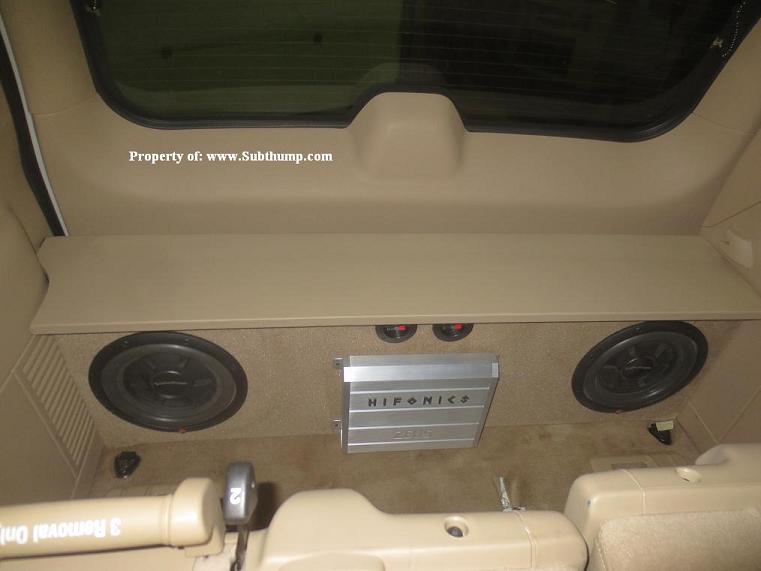 2007-2013 Suburban/YukonXL Denali Front Fire Subwoofer Box *New*