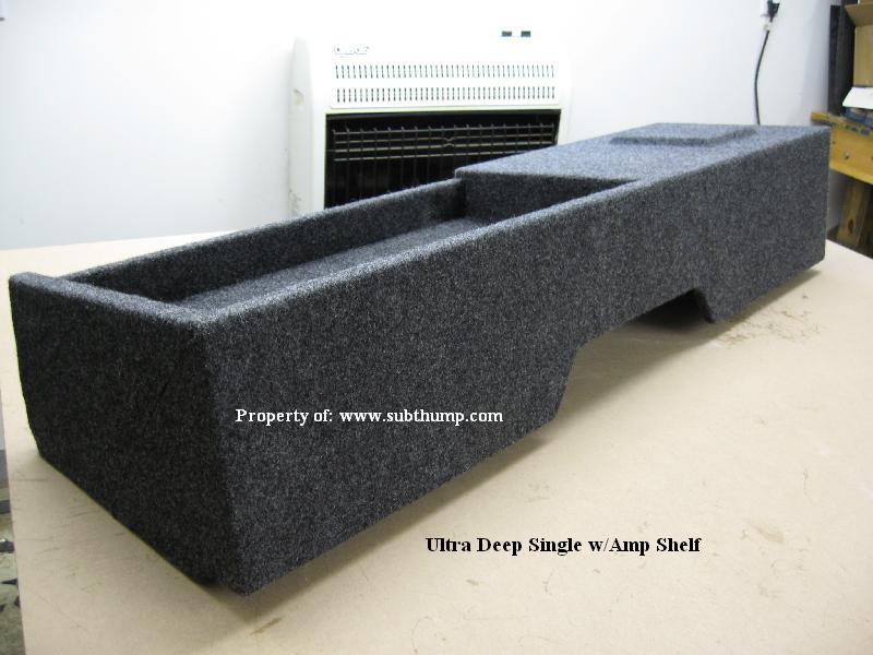 99-06 Silverado/Sierra Extended Cab Single 12" Ultra w/ Amp Shelf