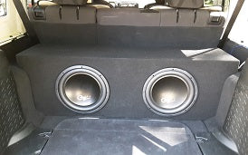 *New* 2007-2018 Jeep Unlimited (4dr.) Dual 10/12 Rea  Fire Sub Box