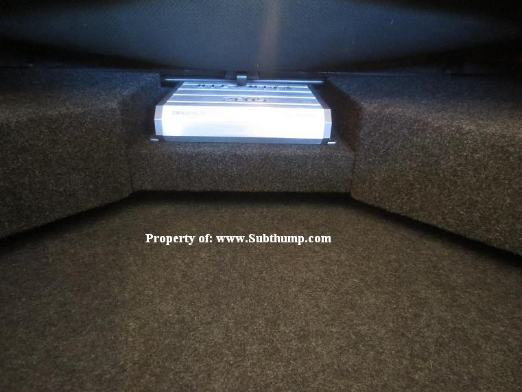 2011-2015 Camaro Convertible Dual Downfire Box with Amp Shelf *New*