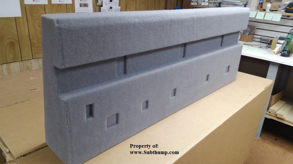 20052015 Toyota Double Cab Dual 10 with Amp Space Subwoofer Box